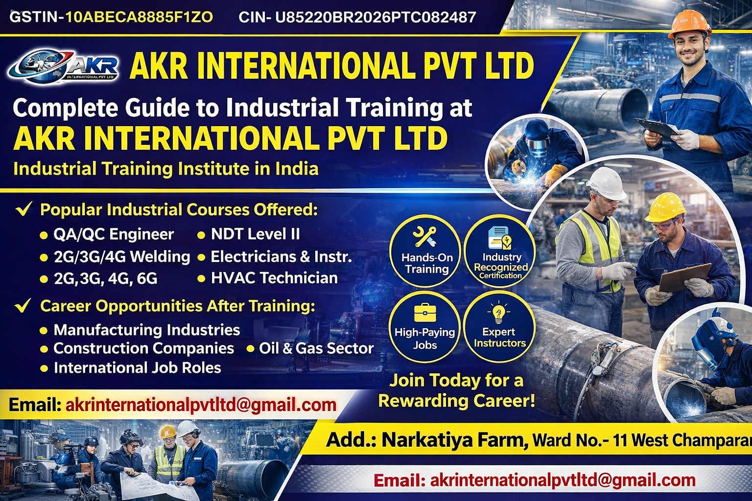 Read more about the article Complete Guide to Industrial Training at AKR International Pvt Ltd